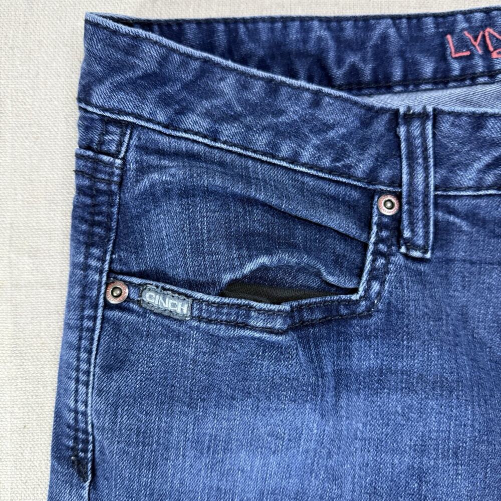 Cinch Jeans Womens 29/7R Lynden Boot Cut Western Rodeo Dark Wash - Picture 2 of 12
